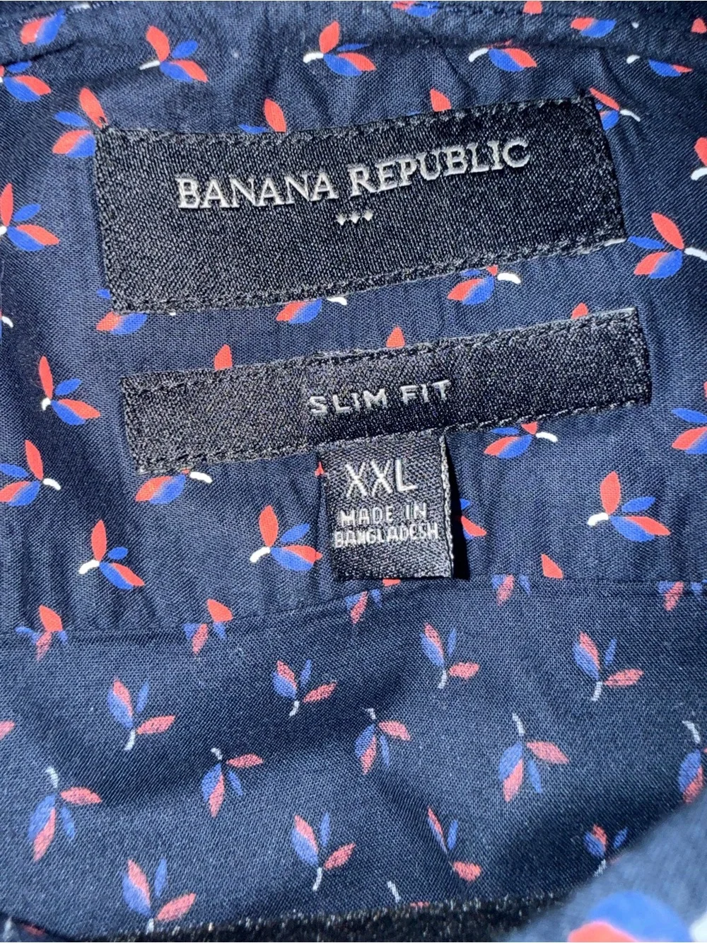 🔥 Banana Republic Slim Fit Short Sleeve Button Down – XXL